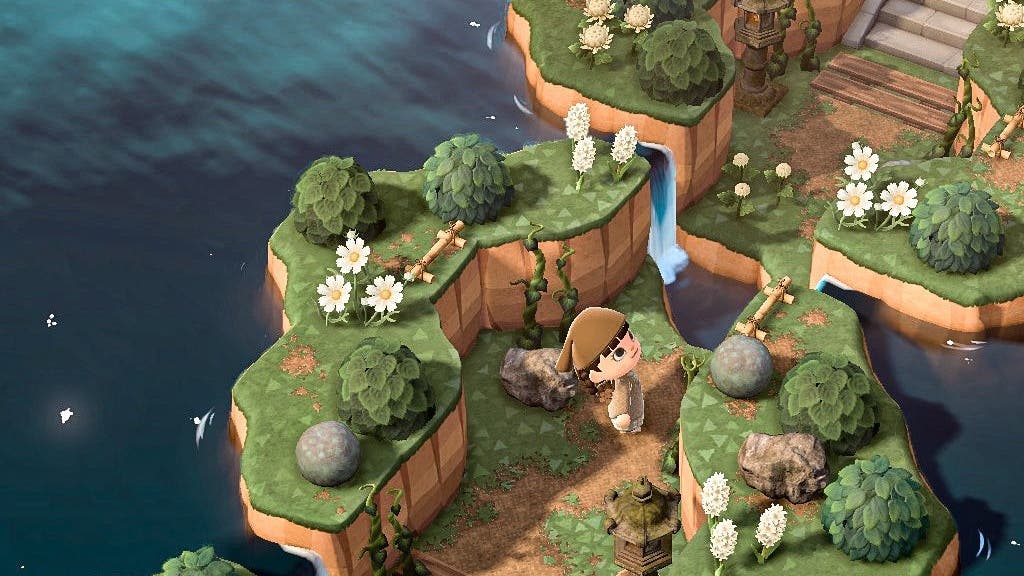Echa un vistazo a este espectacular camino entre lagos creado en Animal Crossing: New Horizons
