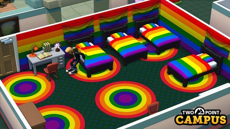 Two Point Campus confirma la posibilidad de relaciones entre personas del mismo sexo y anuncia DLC gratuito para celebrar el orgullo
