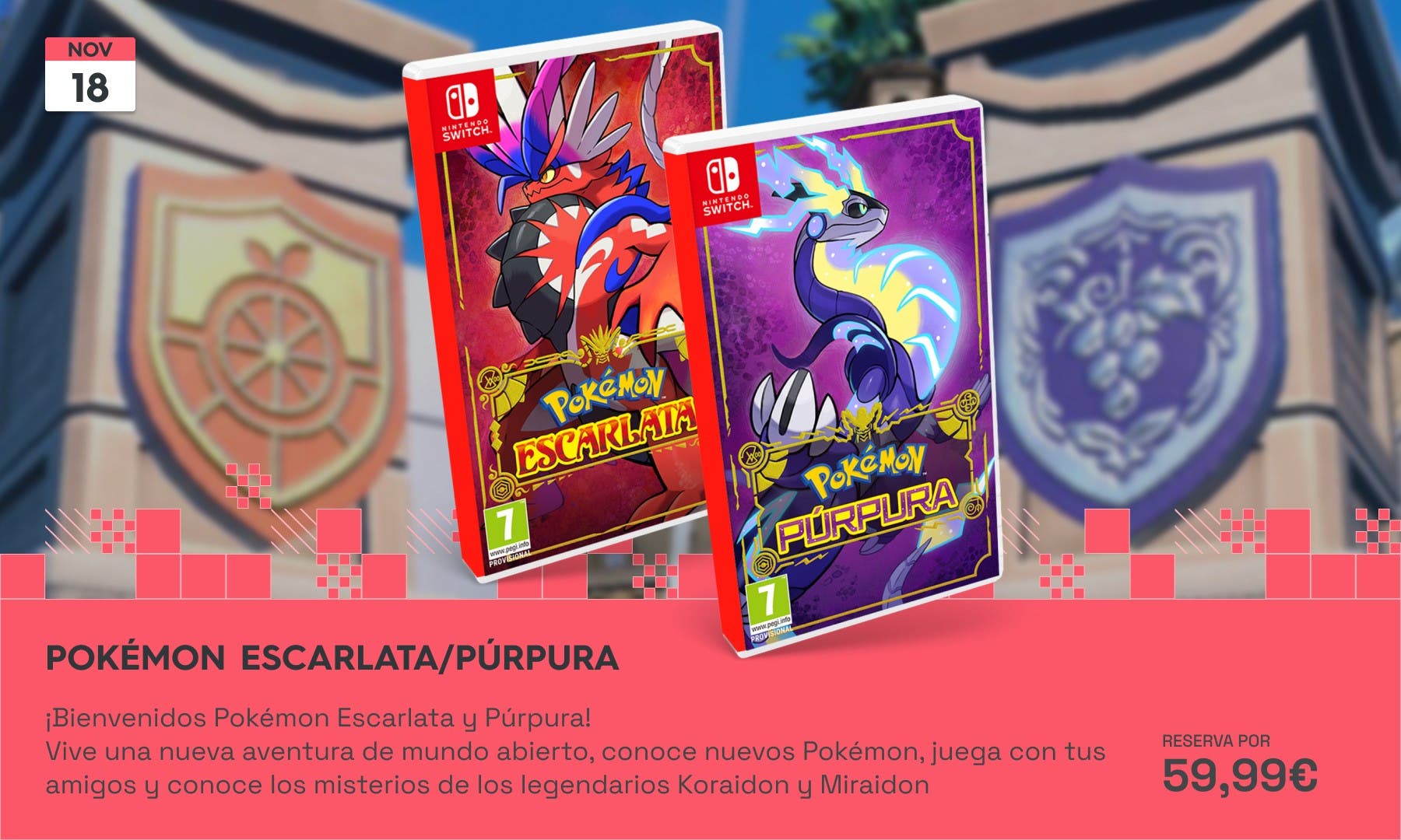 Reserva ya Pokémon Escarlata y Púrpura para conocer esta nueva aventura