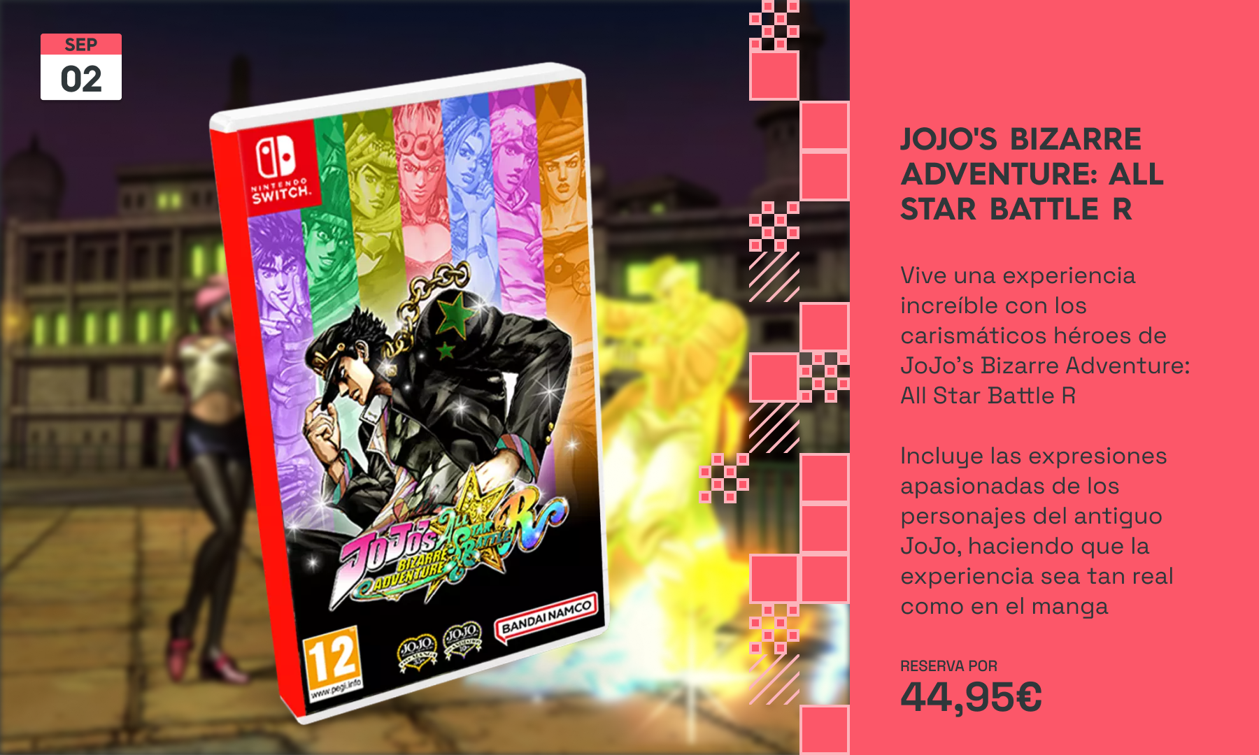 Lucha por tu destino con JoJo’s Bizarre Adventure: All Star Battle R para Nintendo Switch: reserva disponible