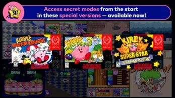 Nintendo Switch Online recibe tres nuevos clásicos de Kirby en su catálogo de SNES