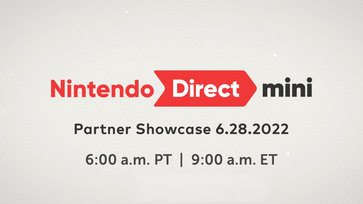 Un Nintendo Direct Mini Partner Showcase ha sido oficialmente anunciado para mañana