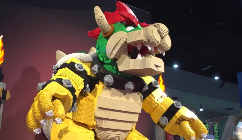 A detailed look at the giant LEGO Bowser that Nintendo has brought to Comic-Con