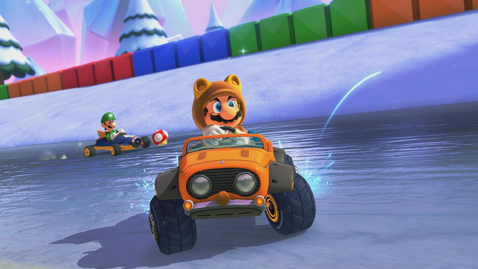 Muestran en vídeo los cambios en Tierra Nevada: Mario Kart: Super Circuit vs. Mario Kart 8 Deluxe