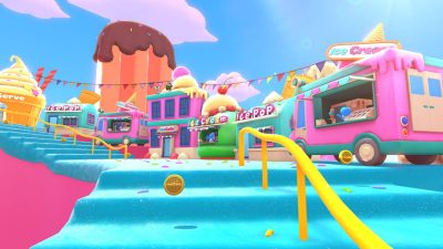Comparativa en vídeo de Cielos Helados: Mario Kart Tour vs. Mario Kart 8 Deluxe
