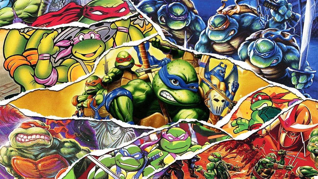 They show some of the concept art included in the special edition of Teenage Mutant Ninja Turtles: The Cowabunga Collection