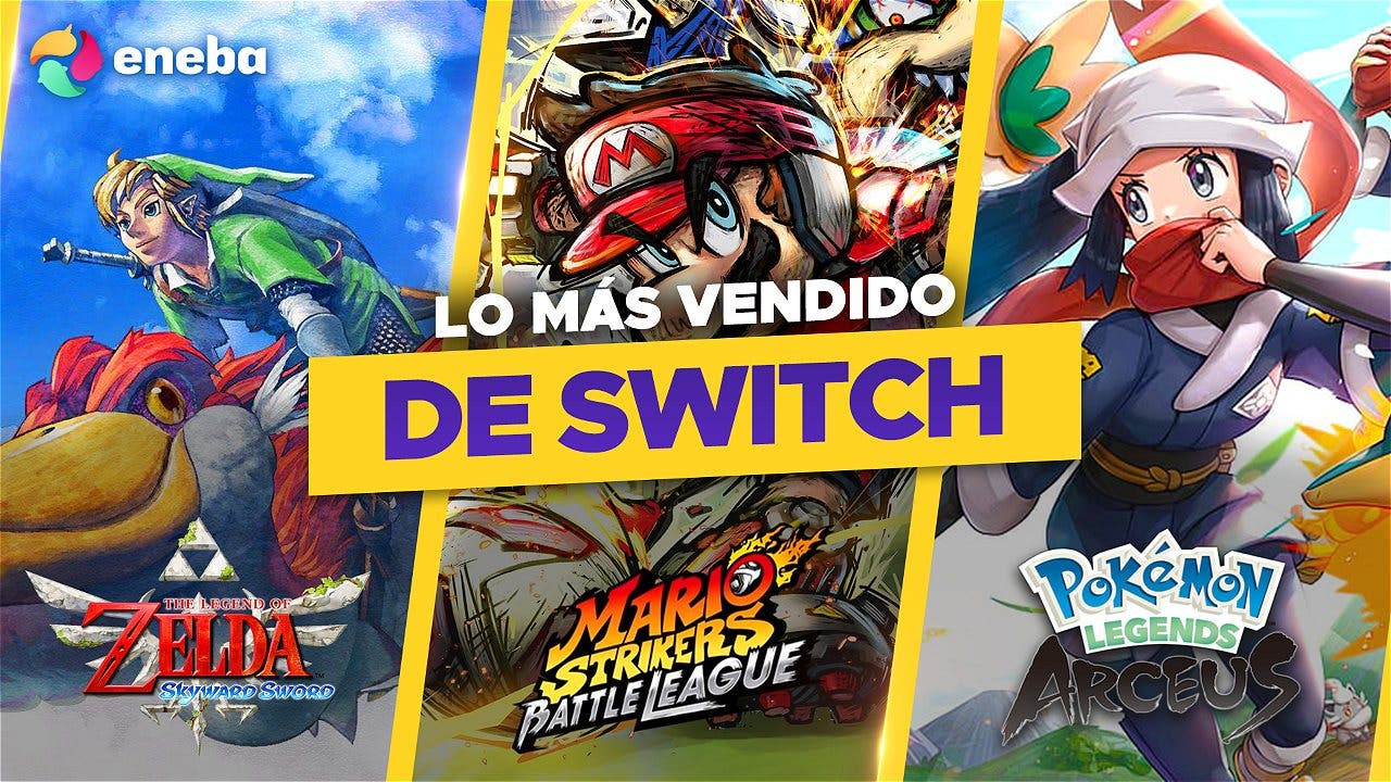 Juegos para Nintendo Switch hasta un 55% más baratos en Eneba
