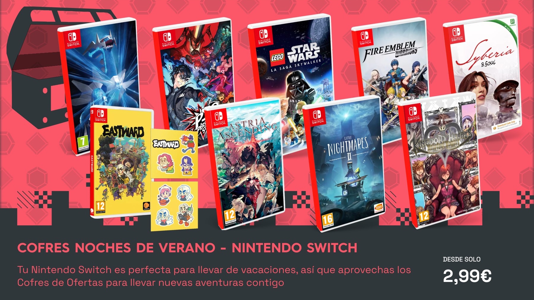 Vuelven los Cofres de Ofertas de juegos de Nintendo Switch en xtralife