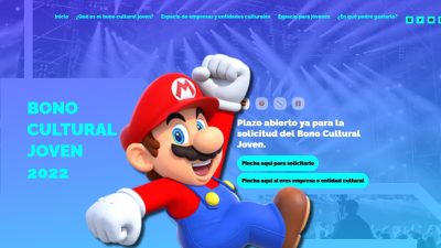 El bono cultural de 400 euros que puede usarse para videojuegos ya está disponible en España