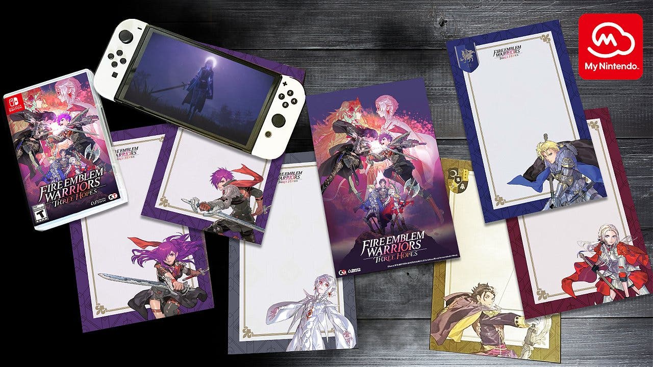 Este cuaderno de Fire Emblem Warriors: Three Hopes ha sido añadido al catálogo americano de My Nintendo