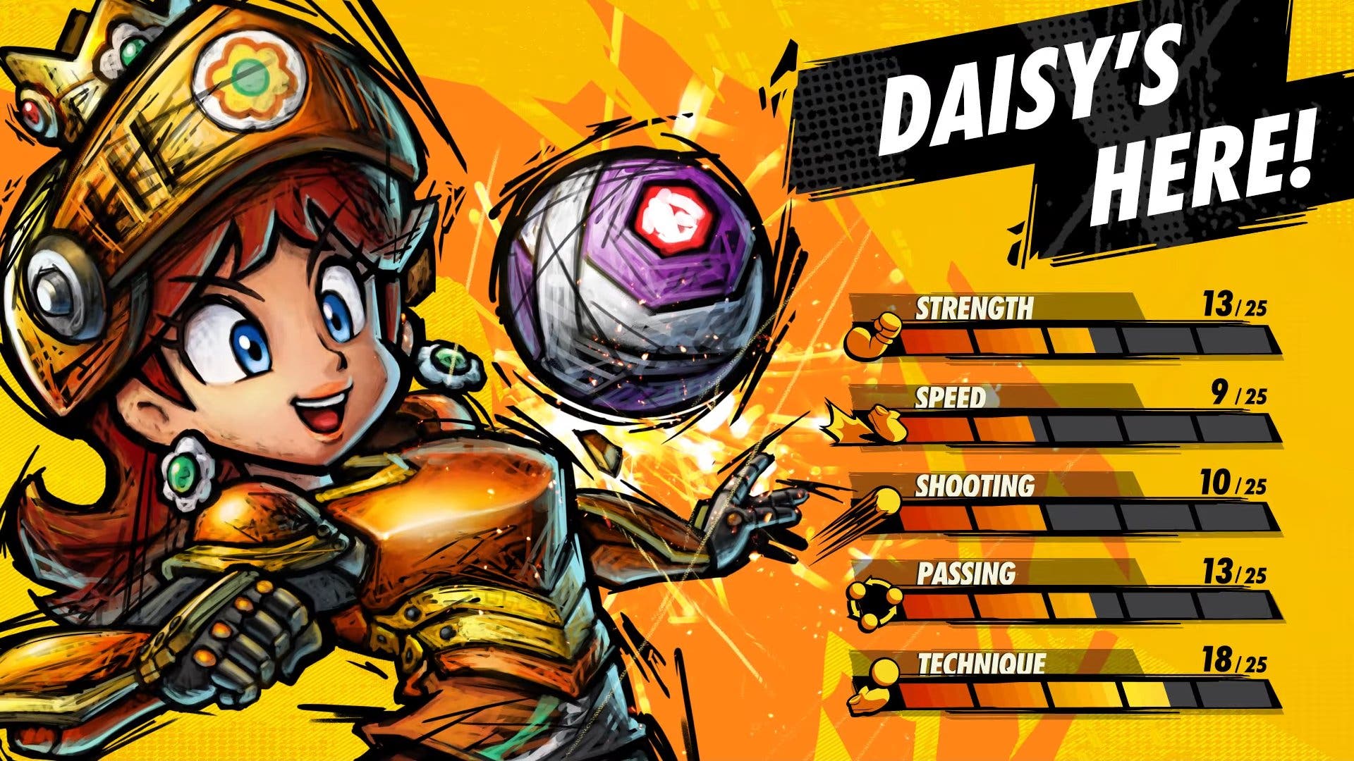 Daisy confirma su llegada a Mario Strikers: Battle League Football, entre otras novedades
