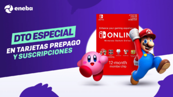 Nintendo Online por menos de 16€ y ofertas en tarjetas prepago en Eneba, ¡pero solo hasta el viernes!