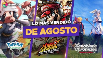 Juegazos que lideraron agosto, con un descuento de hasta un 65% y sorteazo