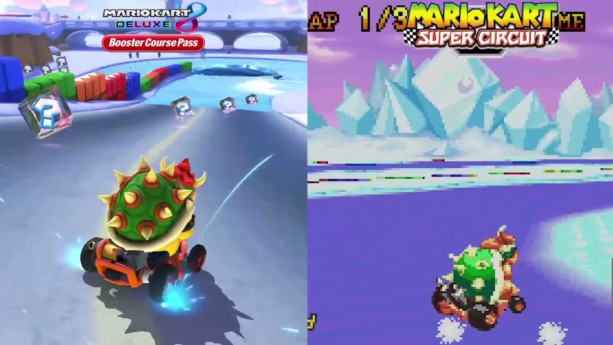 Comparativa en vídeo de las pistas añadidas hoy a Mario Kart 8 Deluxe con sus versiones originales