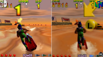 Comparativa en vídeo de Wave Race 64: Nintendo Switch vs. Wii U vs. Nintendo 64