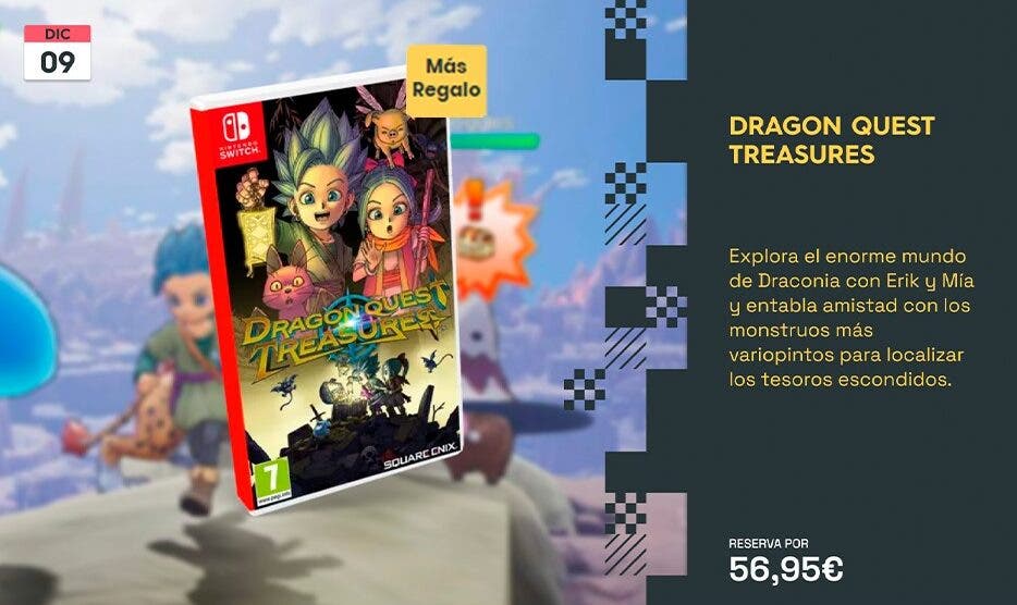 Reserva ya Dragon Quest Treasures para tu Nintendo Switch y llévate todo esto de regalo