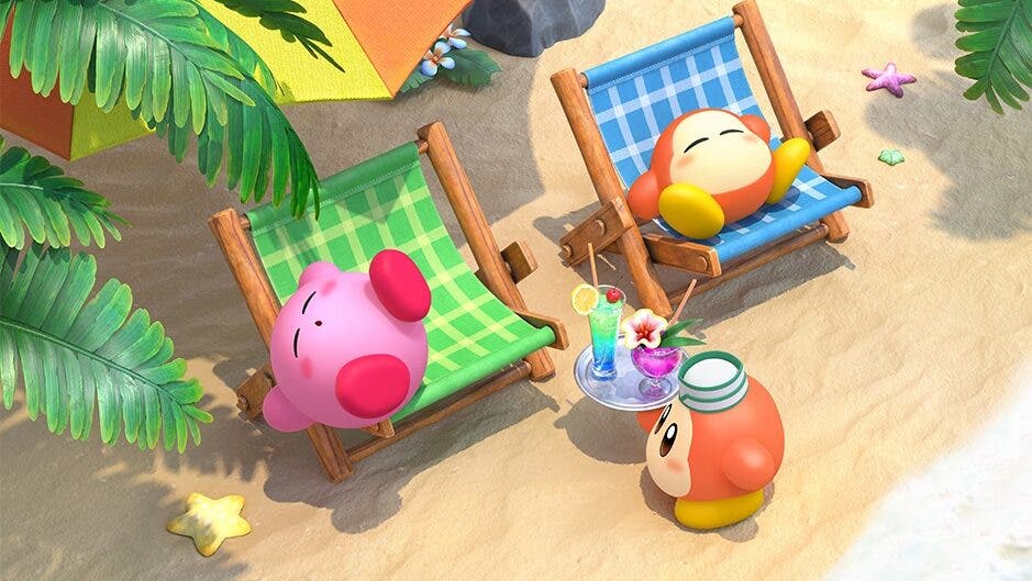 Nintendo comparte este nuevo arte veraniego de Kirby