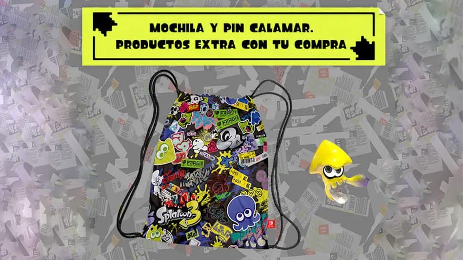 My Nintendo Store ofrece una mochila y un pin de calamar al reservar Splatoon 3 en España