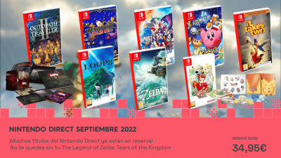 ¡Muchos títulos del Nintendo Direct ya están en reserva! No te quedes sin tu The Legend of Zelda: Tears of the Kingdom