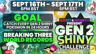 Streamers anuncian un evento masivo de captura de Pokémon shiny de la generación 2
