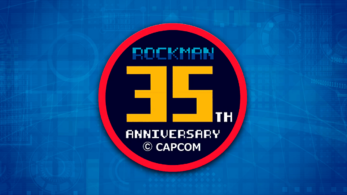 Este es el logo y primer producto de merchandising que conmemoran el 35 aniversario de Mega Man