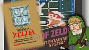 La primera caja de The Legend of Zelda para NES tenía a un Link sonriente