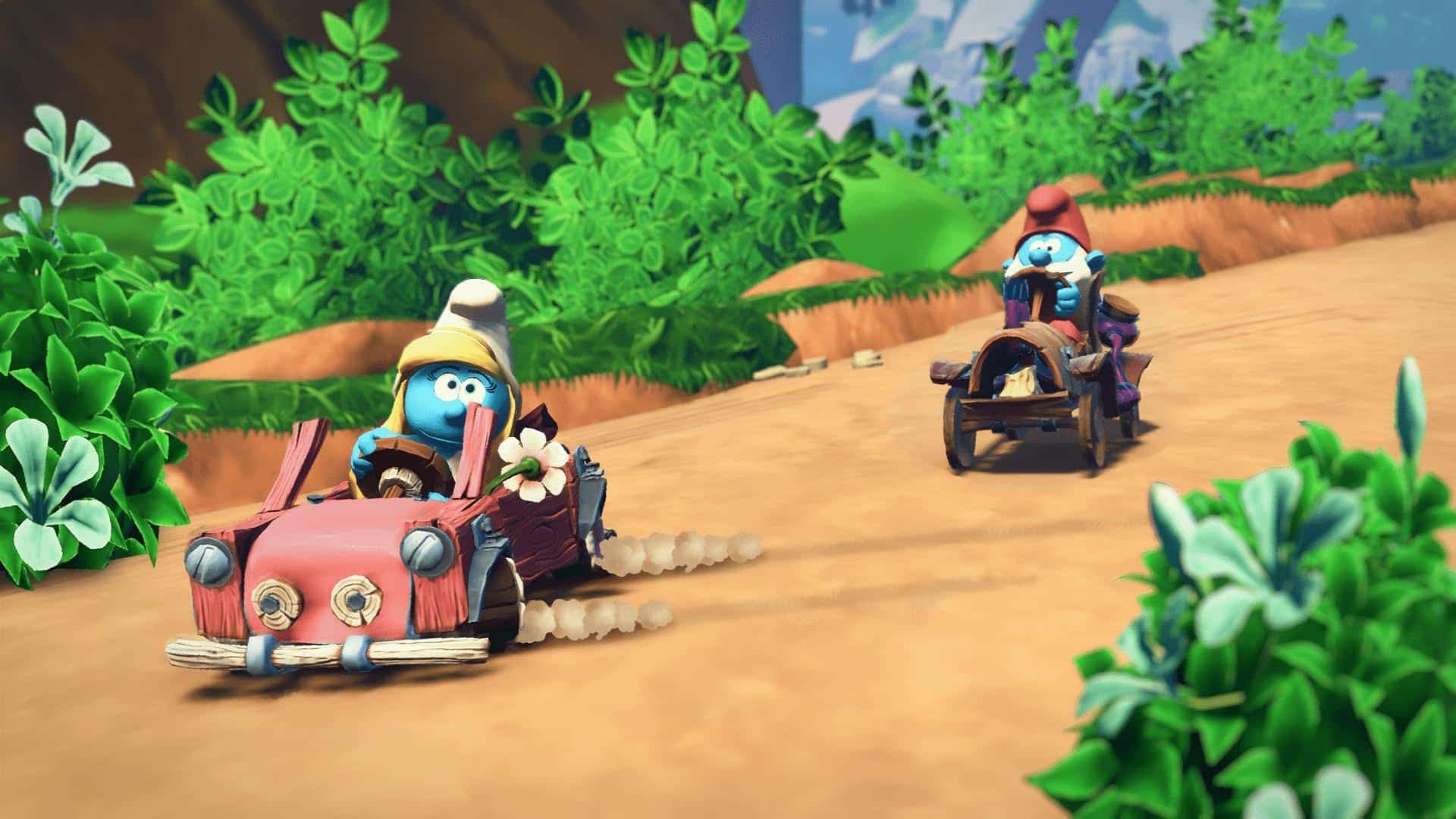 Gameplay nos muestra cómo corre Smurfs Kart, el Mario Kart de Los Pitufos, en Nintendo Switch