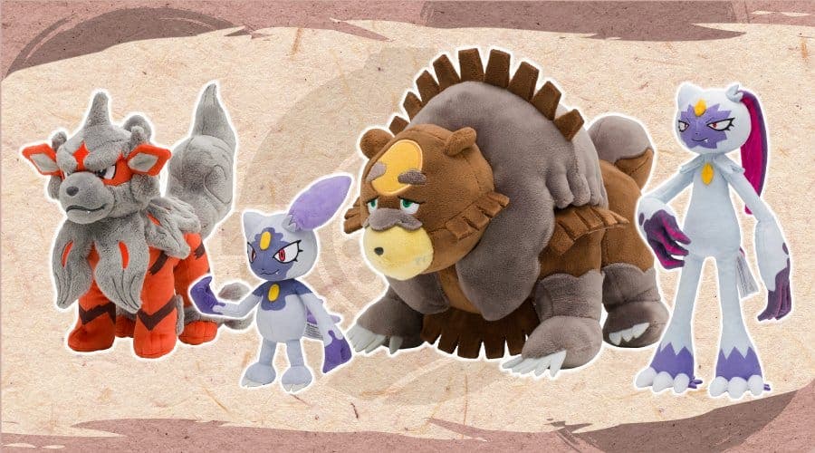 Anunciados nuevos peluches Pokémon oficiales de Leyendas Pokémon: Arceus
