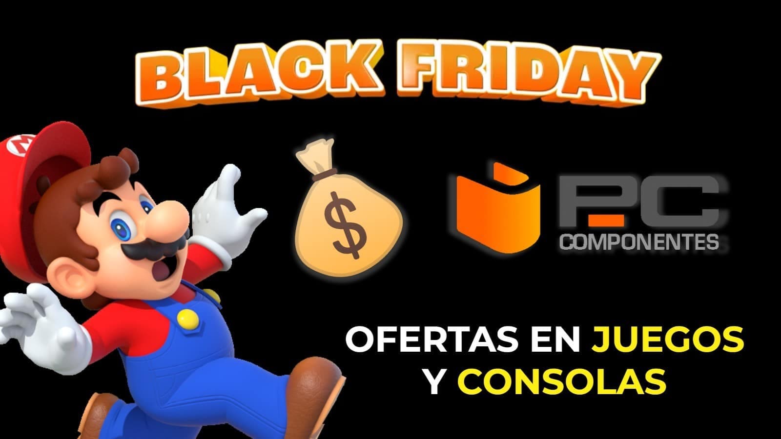 PcComponentes trae ofertas de Black Friday en consolas para complementar tu Nintendo Switch