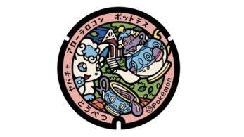 Instalan nuevas tapas de alcantarilla de Pokémon en la subprefectura de Ishikari de Japón