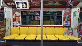 El Metro Aéreo de Bangkok se prepara para Pokémon Escarlata y Púrpura con decoración especial