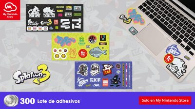 My Nintendo añade este set de pegatinas de Splatoon 3 a su catálogo europeo