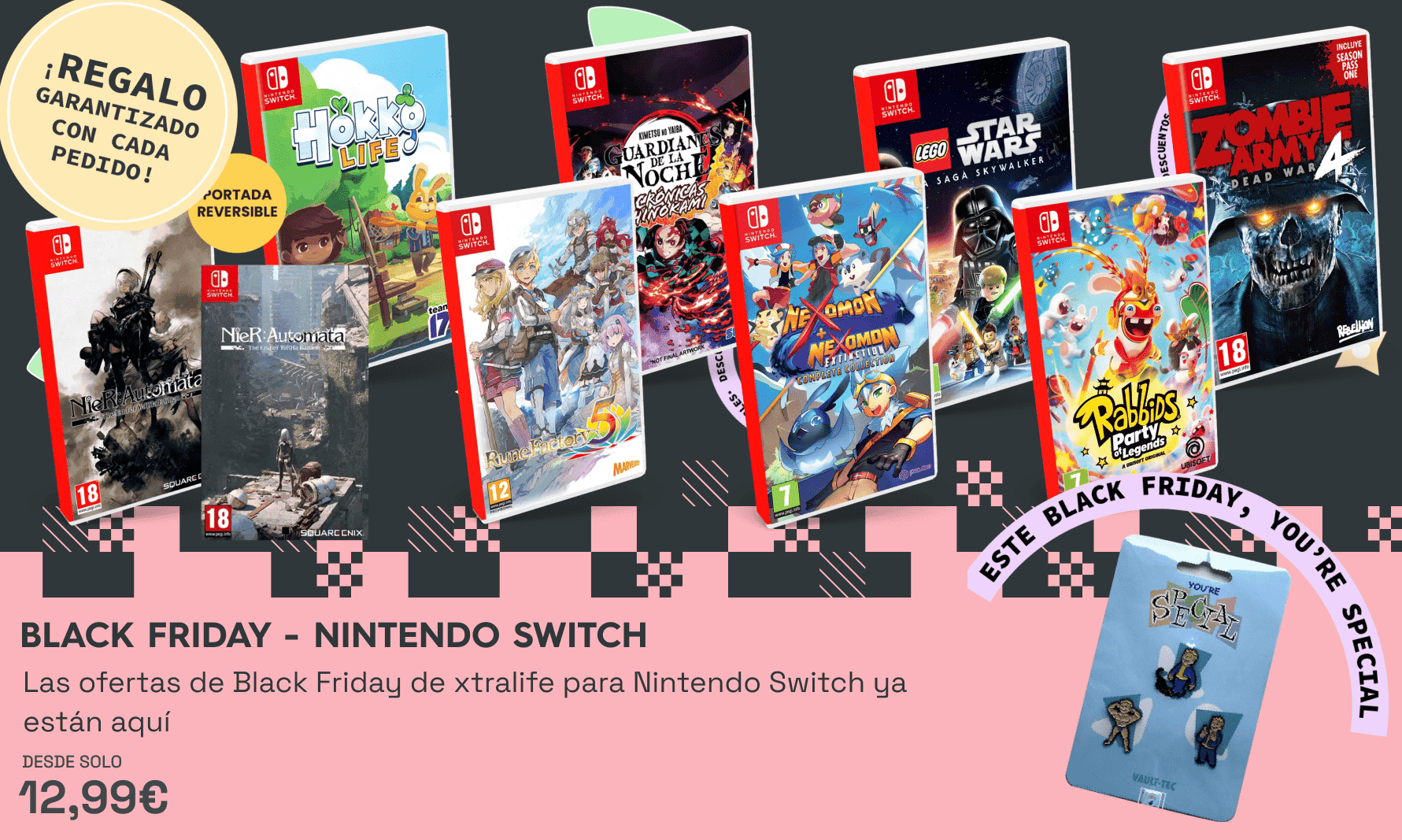 Las ofertas de Black Friday de xtralife para Nintendo Switch ya están aquí