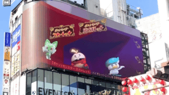 Pokémon Escarlata y Púrpura también cuenta con cartel 3D en Shinjuku, Japón