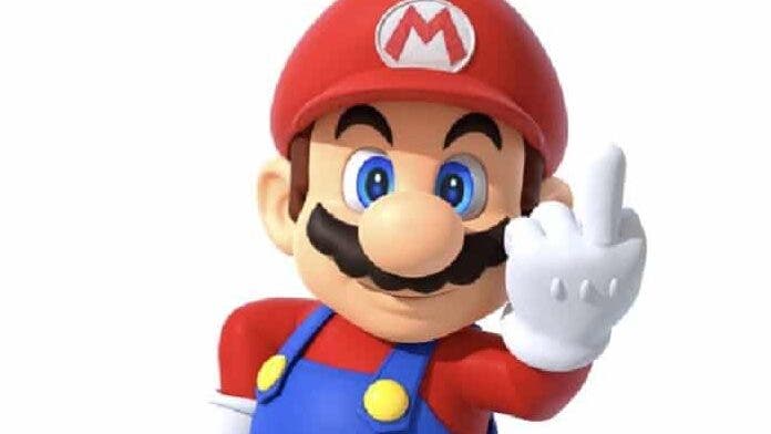 Esta imagen fake de Super Mario sacando el dedo ha terminado con una cuenta de Twitter suspendida