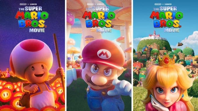 6 nuevos y espectaculares posters de personajes de Super Mario Bros.: La Película