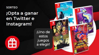 [Act.] ¡Sorteamos un juego físico de Nintendo Switch a elegir entre Pokémon Escarlata, Pokémon Púrpura, Crisis Core: Final Fantasy VII Reunion y Dragon Quest Treasures!