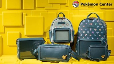 Echa un vistazo a los artículos de la colección oficial de mochilas de pines de sprites de Pokémon