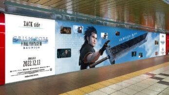 Mira el enorme panel de Crisis Core: Final Fantasy VII Reunion presente en la estación Shinjuku de Japón