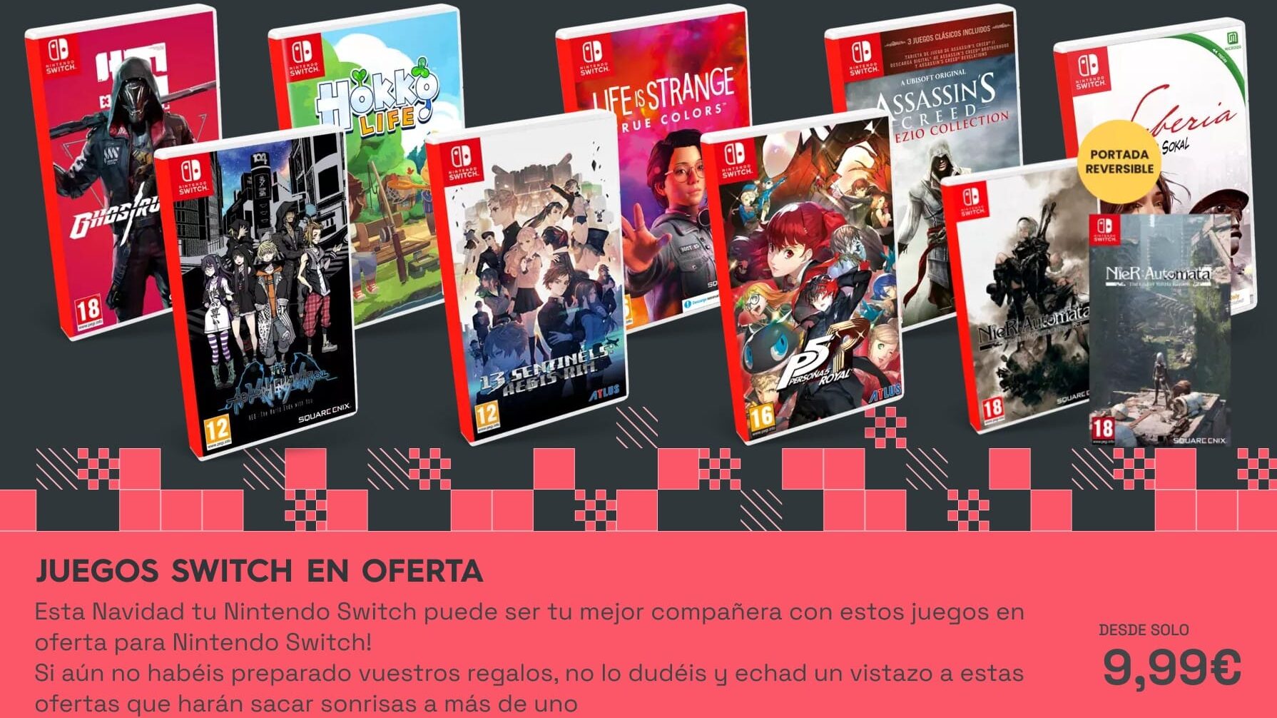 Juegos en oferta para Nintendo Switch en xtralife