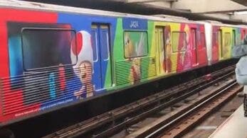 Nueva colaboración de Nintendo Brasil viste el metro de Switch