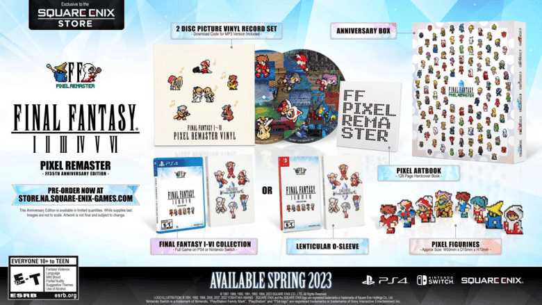 Anunciado Final Fantasy Pixel Remaster Collection oficialmente para Nintendo Switch con esta edición física