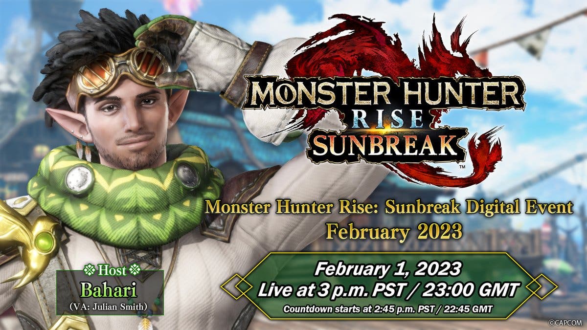 Monster Hunter Rise: Sunbreak anuncia nuevo Digital Event para la próxima semana: detalles y horarios