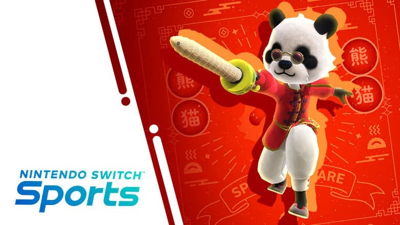 Ya puedes vestirte como un oso panda en Nintendo Switch Sports por Año Nuevo