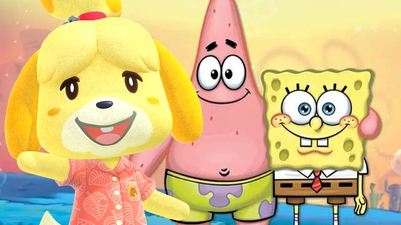 Recrean las casas de Bob Esponja en Animal Crossing: New Horizons