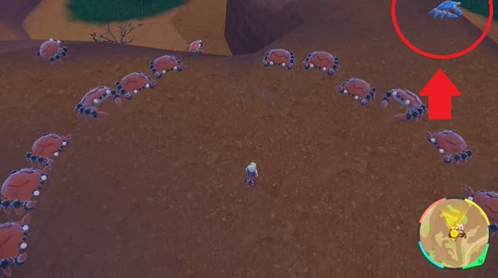 Varios Klawf rodean a este jugador al encontrar un shiny en Pokémon Escarlata y Púrpura
