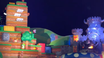 Este vídeo nos muestra cómo es Super Nintendo World Hollywood por la noche
