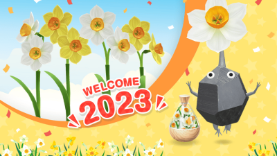 Los narcisos cobran protagonismo en este mes de enero en Pikmin Bloom