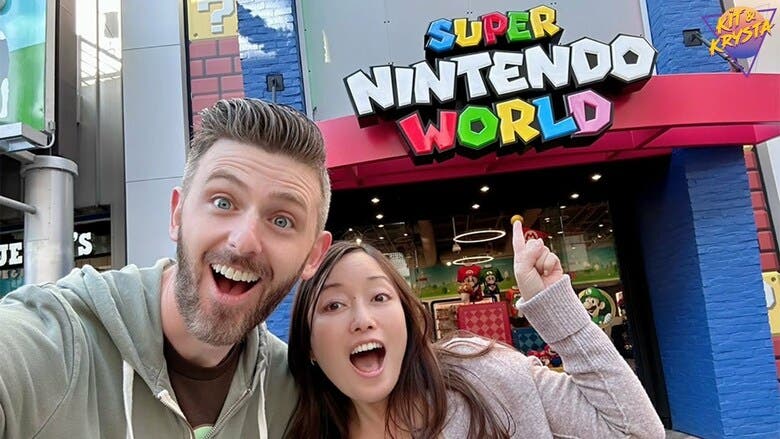Un recorrido por Super Nintendo World en Universal Studios Hollywood de la mano de Kit y Krysta
