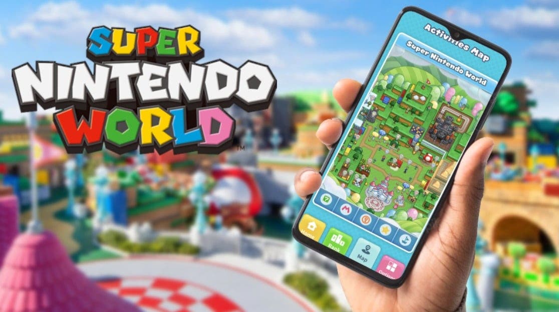 Ya está disponible la app de Super Nintendo World en Occidente